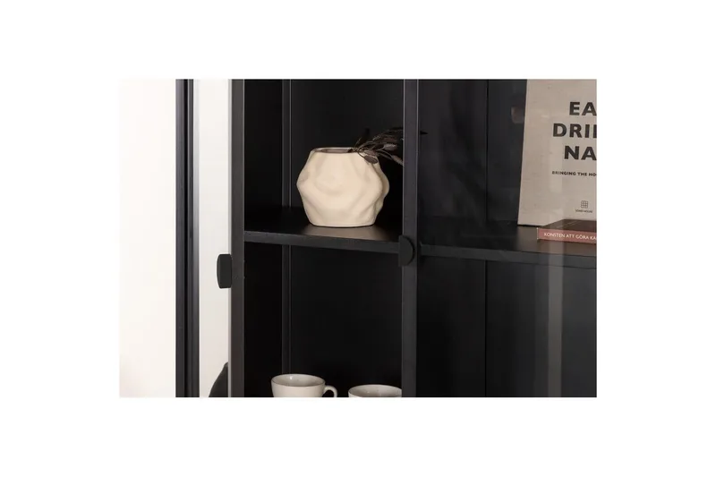 Skåp Piring - Svart - Förvaring - Skåp - Vitrinskåp