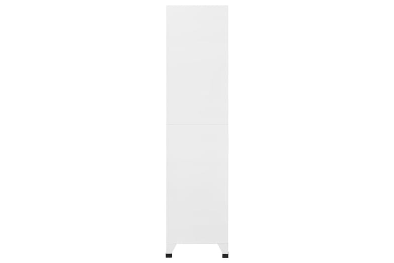 Förvaringsskåp ljusgrå och mörkgrå 90x45x180 cm stål - Mörkgrå - Förvaring - Skåp