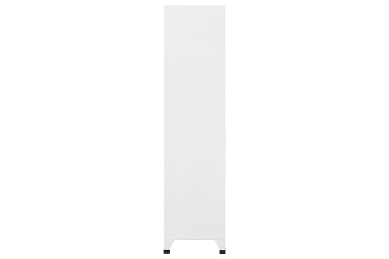 Förvaringsskåp ljusgrå och mörkgrå 90x45x180 cm stål - Mörkgrå - Skåp - Klädskåp & omklädningsskåp
