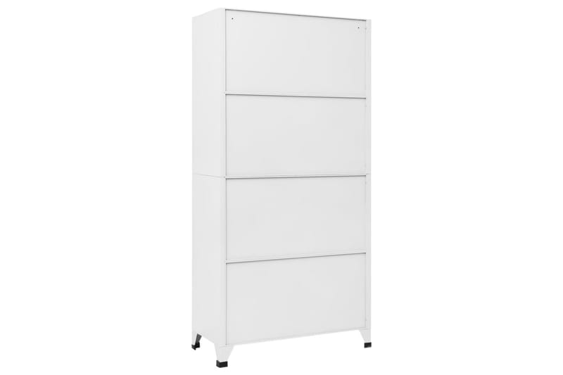 Förvaringsskåp ljusgrå och mörkgrå 90x45x180 cm stål - Mörkgrå - Förvaring - Skåp