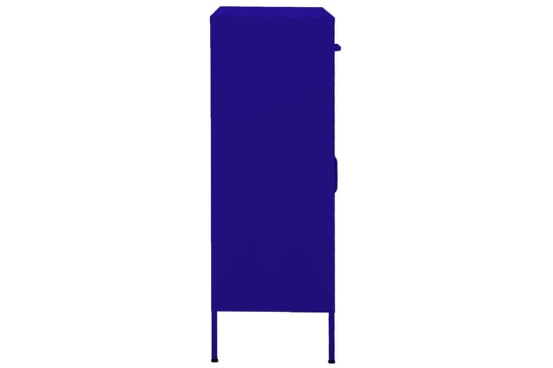 Förvaringsskåp marinblå 80x35x101,5 cm stål - Blå - Förvaring - Skåp