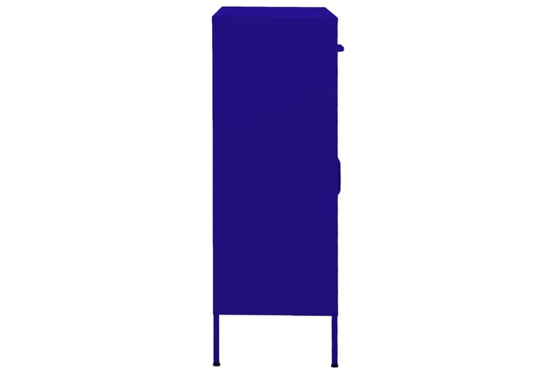 Förvaringsskåp marinblå 80x35x101,5 cm stål - Blå - Skåp - Klädskåp & omklädningsskåp