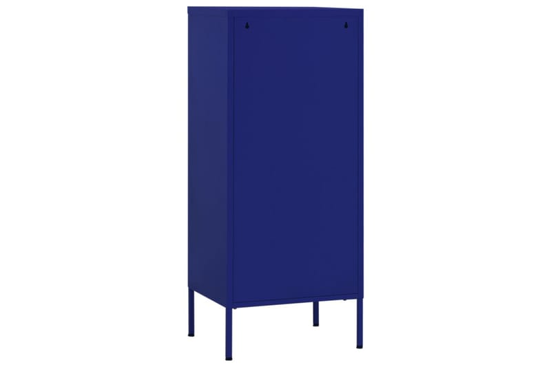 Förvaringsskåp marinblå 80x35x101,5 cm stål - Blå - Förvaring - Skåp