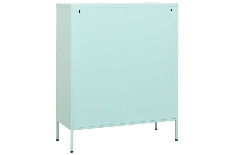 Förvaringsskåp mintgrön 80x35x101,5 cm stål - Blå - Förvaring - Skåp