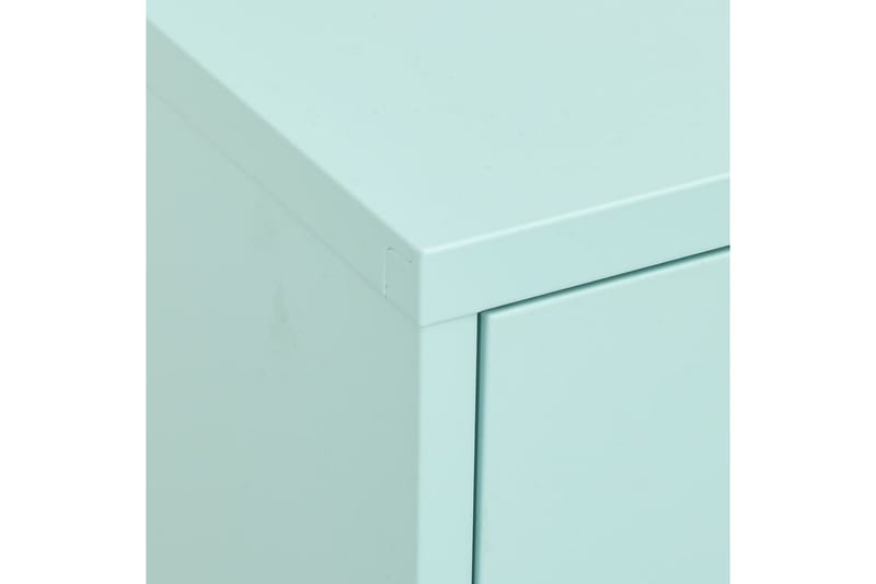 Förvaringsskåp mintgrön 80x35x101,5 cm stål - Grön - Förvaring - Skåp