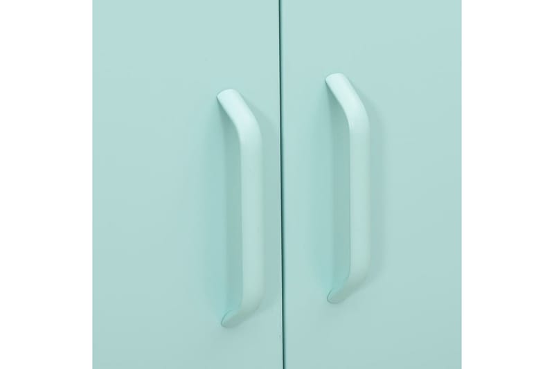 Förvaringsskåp mintgrön 80x35x101,5 cm stål - Grön - Förvaring - Skåp