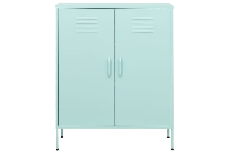 Förvaringsskåp mintgrön 80x35x101,5 cm stål - Grön - Förvaring - Skåp