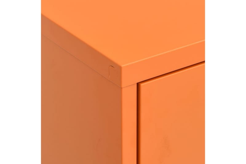 Förvaringsskåp orange 80x35x101,5 cm stål - Orange - Förvaring - Skåp