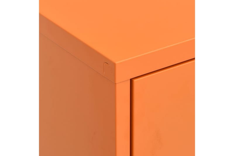 Förvaringsskåp orange 80x35x101,5 cm stål - Orange - Skåp