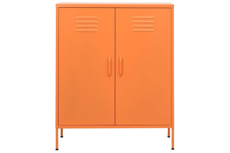 Förvaringsskåp orange 80x35x101,5 cm stål - Orange - Skåp