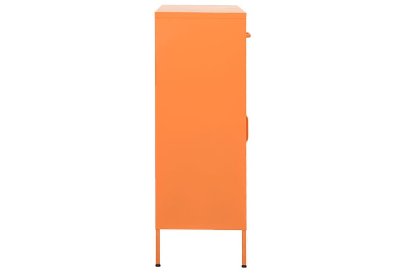 Förvaringsskåp orange 80x35x101,5 cm stål - Orange - Förvaring - Skåp