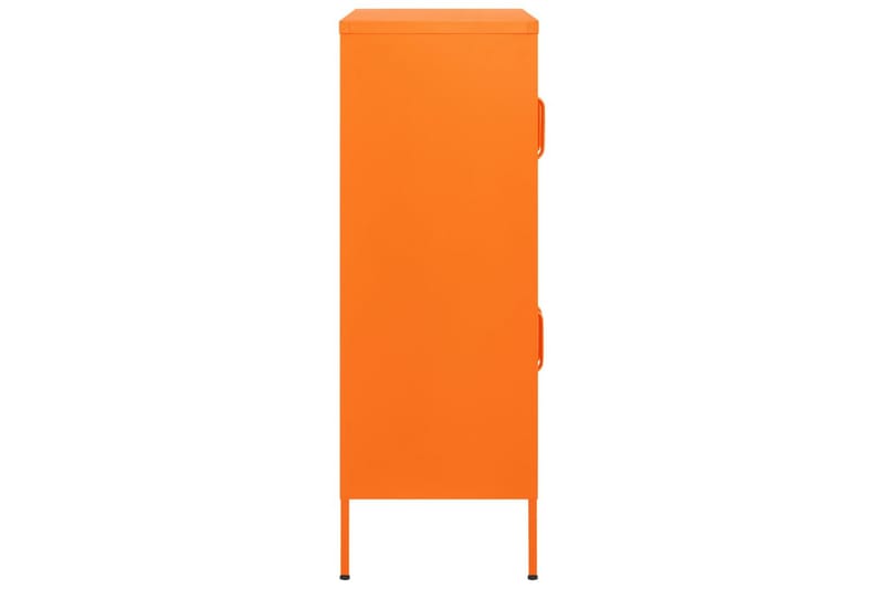 Förvaringsskåp orange 80x35x101,5 cm stål - Orange - Förvaring - Skåp