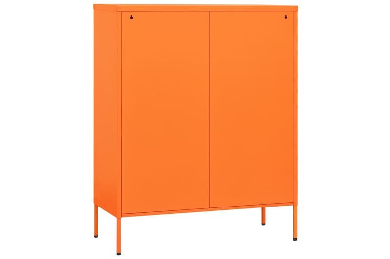 Förvaringsskåp orange 80x35x101,5 cm stål - Orange - Förvaring - Skåp