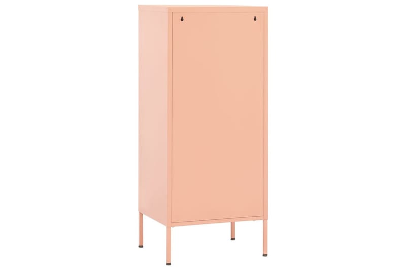 Förvaringsskåp rosa 80x35x101,5 cm stål - Rosa - Skåp