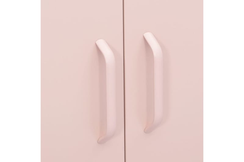 Förvaringsskåp rosa 80x35x101,5 cm stål - Rosa - Förvaring - Skåp