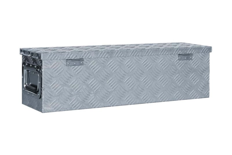 Förvaringslåda aluminium 80,5x22x22 cm silver - Silver - Förvaring - Skåp - Förvaringsskåp - Säkerhetsskåp - Deponeringsskåp