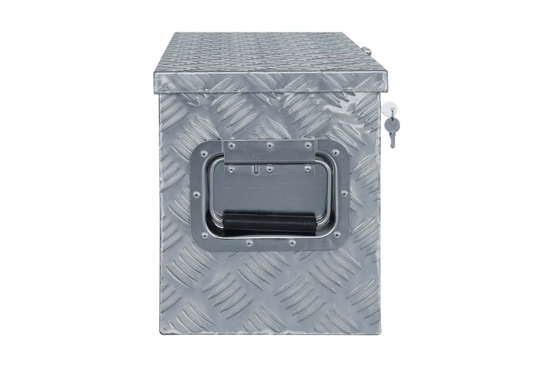 Förvaringslåda aluminium 80,5x22x22 cm silver - Silver - Förvaring - Skåp - Förvaringsskåp - Säkerhetsskåp - Deponeringsskåp