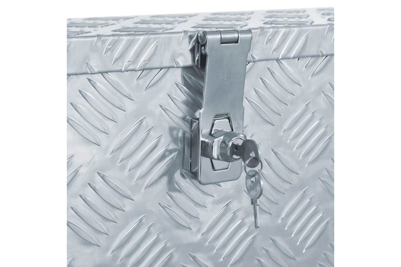 Förvaringslåda aluminium 80,5x22x22 cm silver - Silver - Förvaring - Skåp - Förvaringsskåp - Säkerhetsskåp - Deponeringsskåp