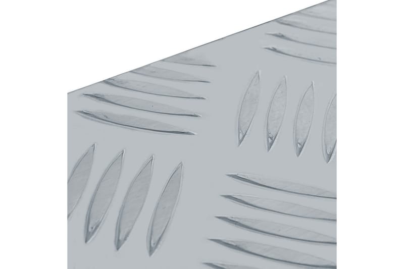 Förvaringslåda aluminium 90,5x35x40 cm silver - Silver - Förvaring - Skåp - Förvaringsskåp - Säkerhetsskåp - Deponeringsskåp