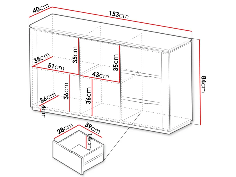 Hilafin Skänk - Förvaring - Förvaringsmöbler - Skänkar & sideboards