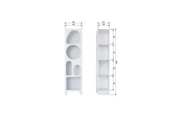 Small Bokhylla 47,5 cm i Målat Trä - Vit - Förvaring - Hyllor - Bokhylla