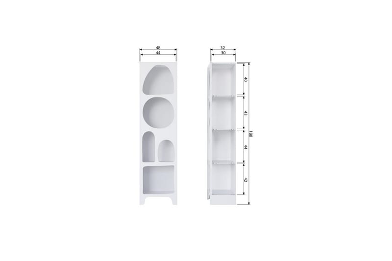 Small Bokhylla 47,5 cm i Målat Trä - Vit - Förvaring - Hyllor - Bokhylla