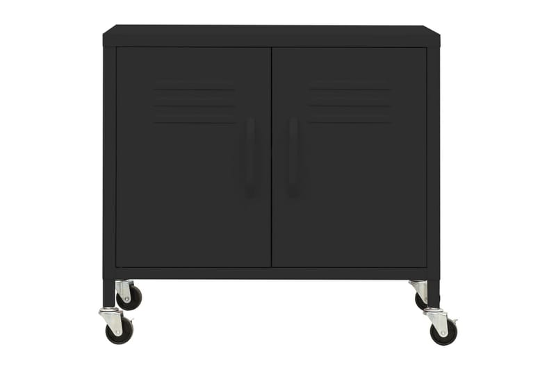 Förvaringsskåp svart 60x35x49 cm stål - Svart - Förvaring - Kontorsförvaring - Hurtsar