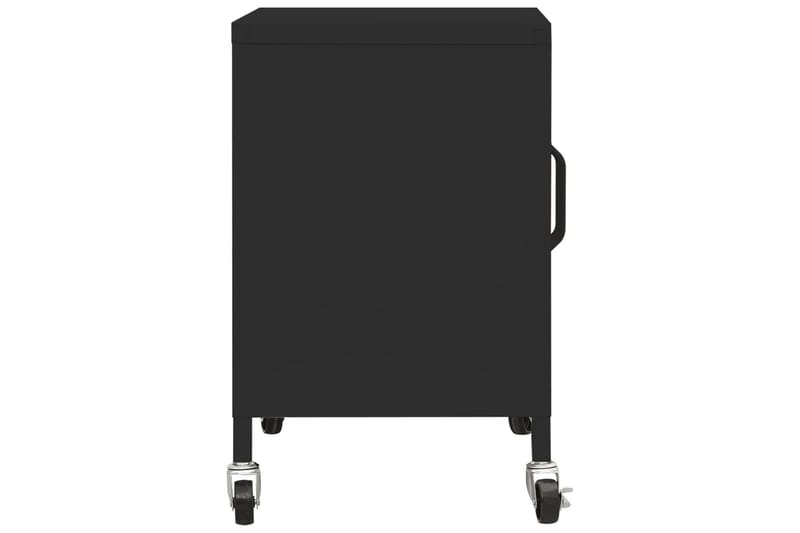 Förvaringsskåp svart 60x35x49 cm stål - Svart - Förvaring - Kontorsförvaring - Hurtsar