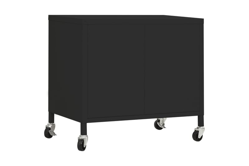 Förvaringsskåp svart 60x35x49 cm stål - Svart - Förvaring - Kontorsförvaring - Hurtsar