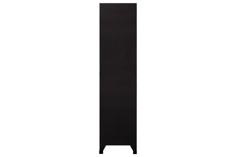 Förvaringsskåp svart 90x45x180 cm stål - Svart - Skåp - Klädskåp & omklädningsskåp