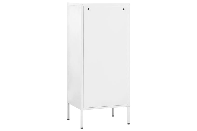 Förvaringsskåp vit 80x35x101,5 cm stål - Vit - Förvaring - Skåp