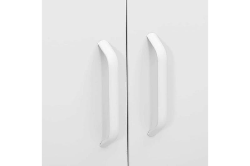 Förvaringsskåp vit 80x35x101,5 cm stål - Vit - Förvaring - Skåp
