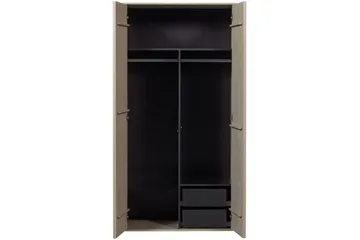 Garderob Dagligen 200x100 cm, Dubbeldörrar - 200x100 cm, Dubbeldörrar - Förvaring - Skåp - Garderobsskåp
