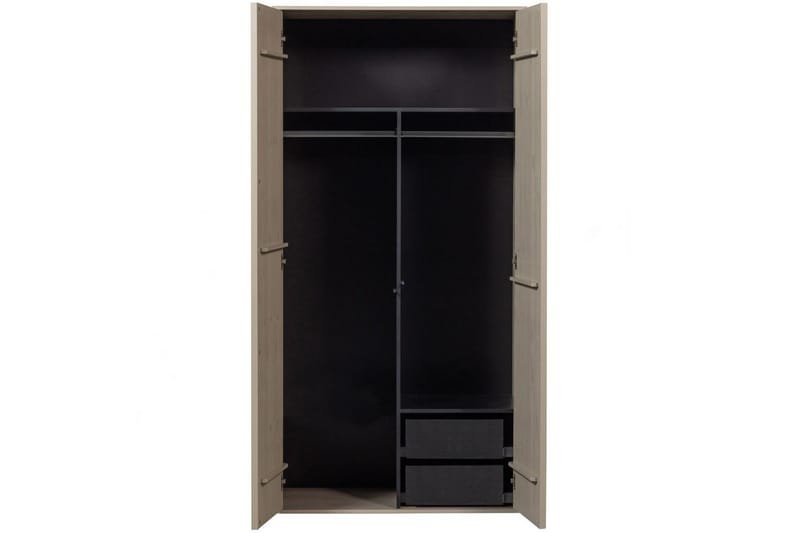 Garderob Dagligen 200x100 cm, Dubbeldörrar - 200x100 cm, Dubbeldörrar - Förvaring - Skåp - Garderobsskåp