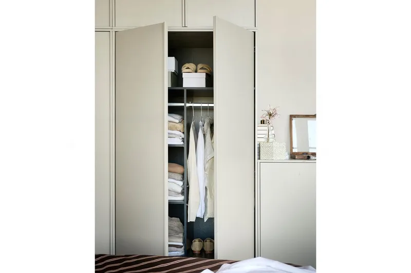 Garderob Dagligen 200x100 cm, Dubbeldörrar - 200x100 cm, Dubbeldörrar - Förvaring - Skåp - Garderobsskåp