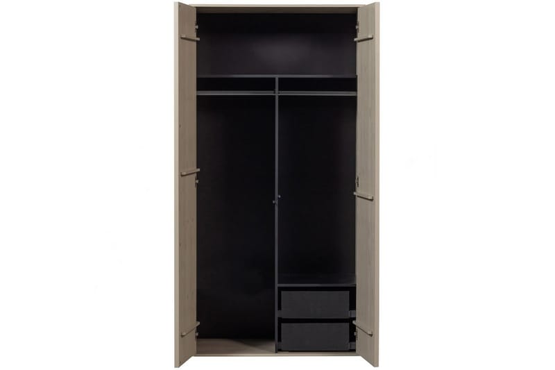 Garderob Dagligen 200x100 cm, Dubbeldörrar - 200x100 cm, Dubbeldörrar - Förvaring - Skåp - Garderobsskåp