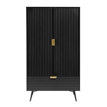 Garderob Morvi 100x56x175 cm - Svart - Förvaring - Skåp - Garderobsskåp