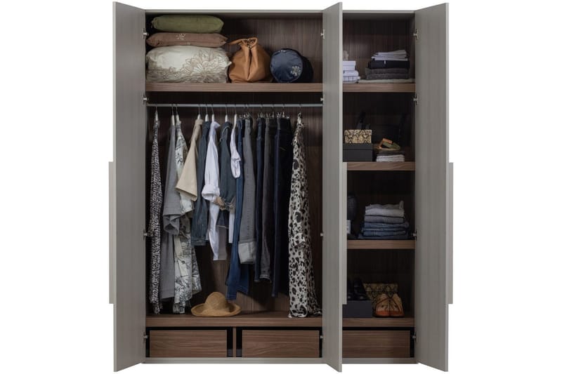 Garderob Rens 3 dörrar - 3 dörrar - Förvaring - Skåp - Garderobsskåp