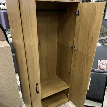Garderob Ulvmar 83x54x180 cm - Ask - Förvaring - Skåp - Garderobsskåp