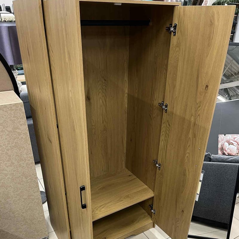 Garderob Ulvmar 83x54x180 cm - Ask - Förvaring - Skåp - Garderobsskåp