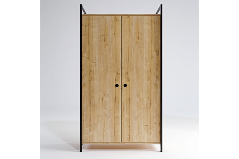 ALIXAN Garderob 100x40 cm Natur - Förvaring - Skåp - Garderobsskåp