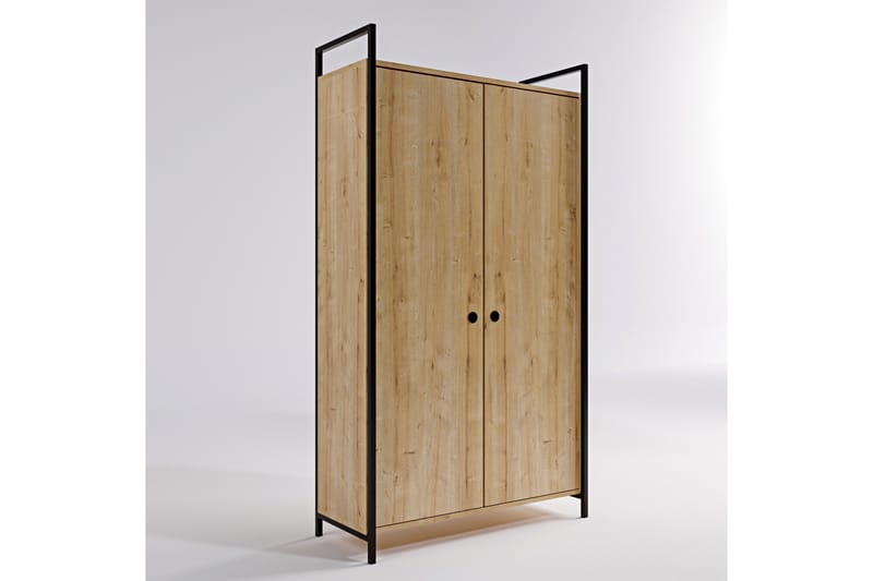 ALIXAN Garderob 100x40 cm Natur - Förvaring - Skåp - Garderobsskåp