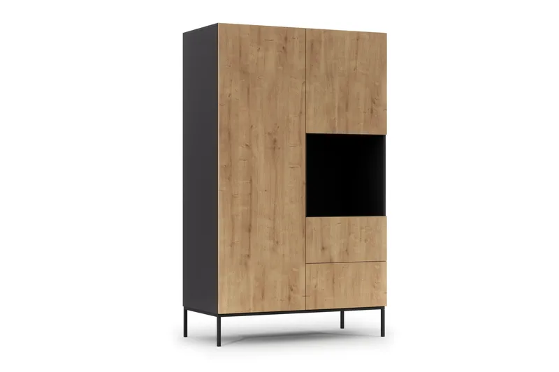 Anjal Garderobsskåp 120 cm, Ek