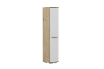 ASIMO Garderobdsskåp 29,6x156,6 cm Brun/Vit