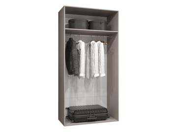 Barile Garderob 100 cm - Svart - Förvaring - Skåp - Garderobsskåp