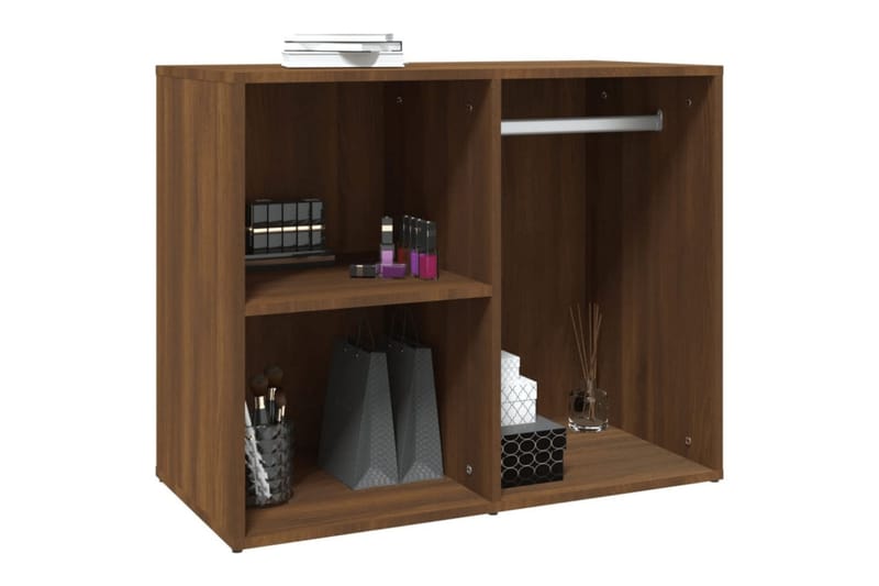 beBasic Klädskåp brun ek 80x40x65 cm konstruerat trä - Förvaring - Skåp - Garderobsskåp