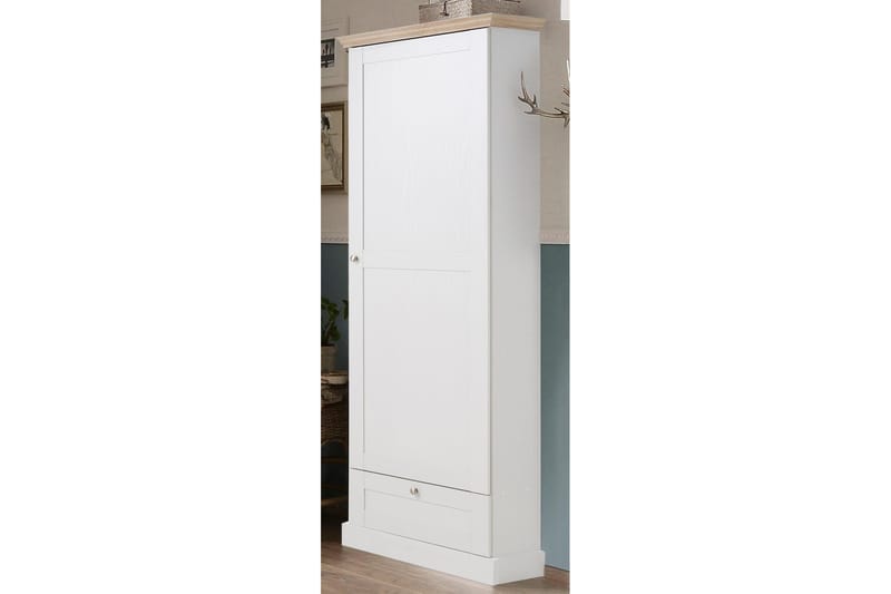 Dareia Garderob 60 cm - Vit/Brun - Förvaring - Skåp - Garderobsskåp