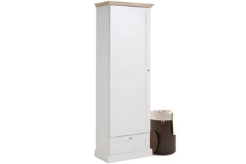 Dareia Garderob 60 cm - Vit/Brun - Förvaring - Skåp - Garderobsskåp