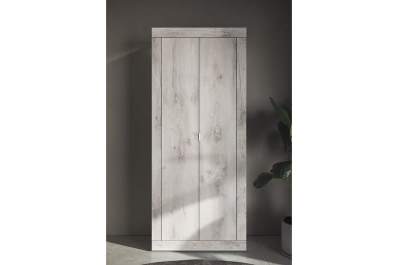 DINAMI Klädskåp 78x187 cm Vit - Förvaring - Skåp - Garderobsskåp
