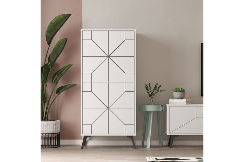 Dune Garderobdsskåp 62,6x136 cm Vit - Hanah Home - Förvaring - Skåp - Garderobsskåp